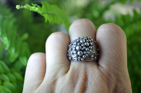 Inel argint masiv Mid-century, designer suedez [1]