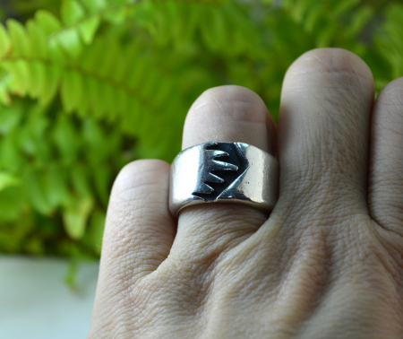 Inel argint masiv vintage, atelier mexican [2]