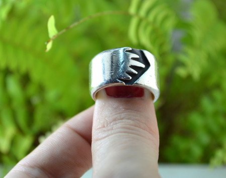 Inel argint masiv vintage, atelier mexican [3]