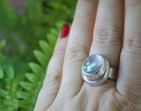 Inel argint masiv vintage, estetica scandinava [2]