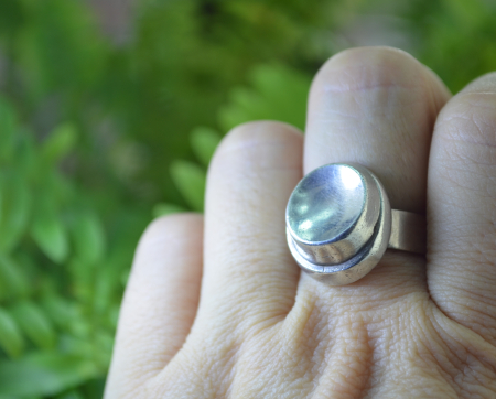 Inel argint masiv vintage, estetica scandinava [3]