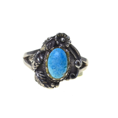 Inele argint - Inel argint Navajo vintage cu turcoaz A Vintage Collection