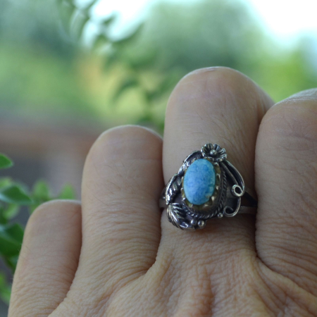 Inel argint Navajo vintage cu turcoaz A Vintage Collection [1]