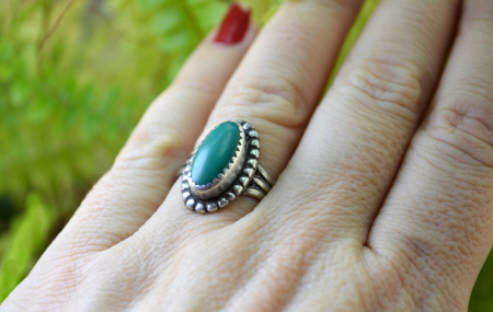 Inel argint Navajo vintage, turcoaz [2]