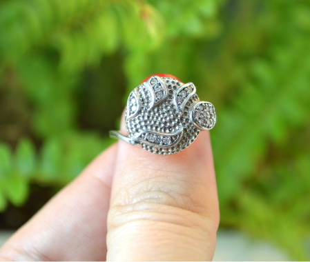 Inel argint rodiat, cristale CZ [3]