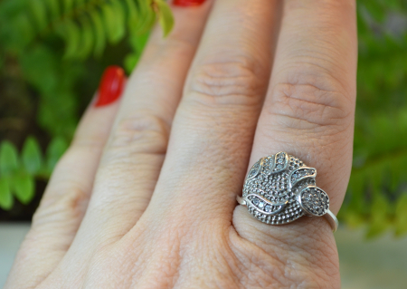 Inel argint rodiat, cristale CZ [2]