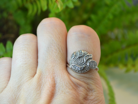 Inel argint rodiat, cristale CZ [1]