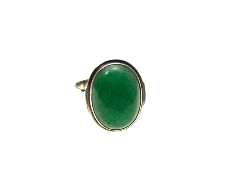 Inel argint vintage, Aventurin natural, design minimalist A Vintage Collection [2]