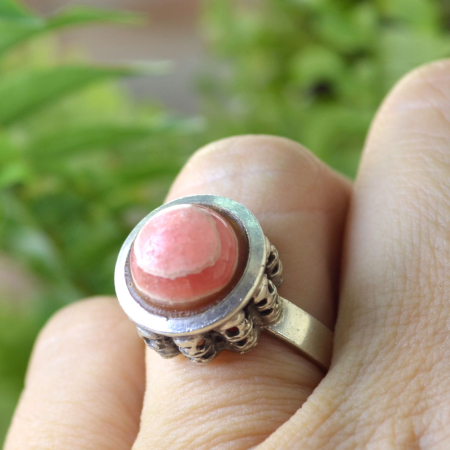 Inel argint vintage cu rodocrozit, atelier WGo A Vintage Collection [3]