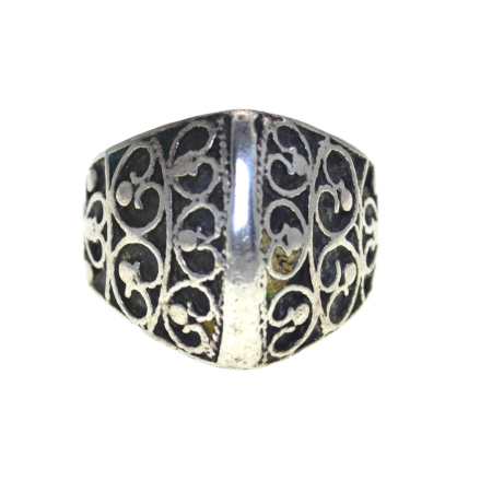 Inele argint - Inel argint vintage, design otoman