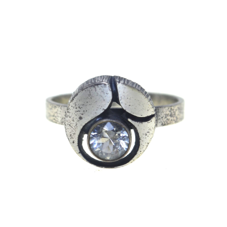 Bijuterii de colectie - Inel argint vintage Finn Feelings, Rock Crystal A Vintage Collection
