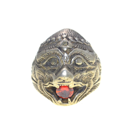 Inele argint - Inel argint vintage, Hanuman, Garnet Crystal A Vintage Collection