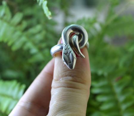 Inel argint vintage, model Snake, designer danez [3]