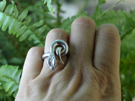 Inel argint vintage, model Snake, designer danez [1]