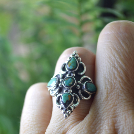 Inel argint vintage Navajo, turcoaze naturale A Vintage Collection [2]