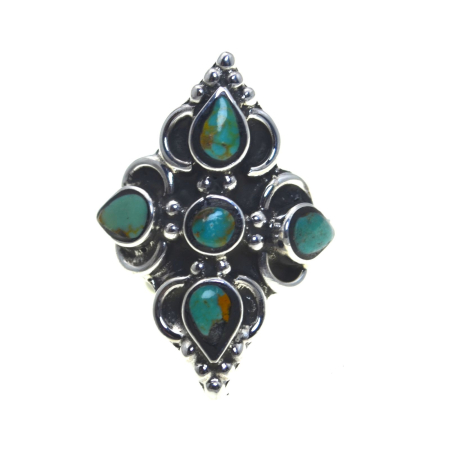 Inele argint - Inel argint vintage Navajo, turcoaze naturale A Vintage Collection