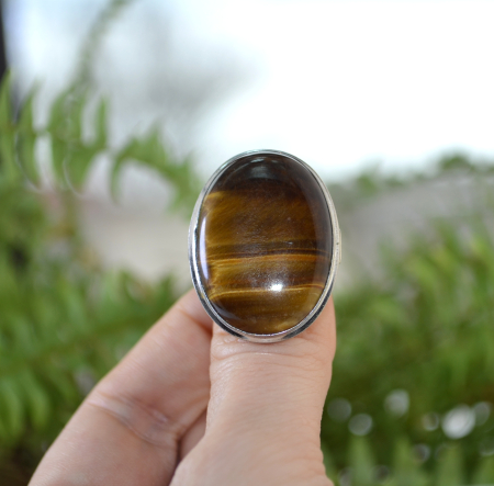 Inel argint vintage, Ochi de tigru A Vintage Collection [3]