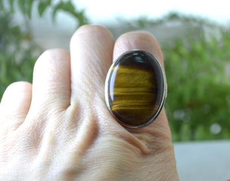 Inel argint vintage, Ochi de tigru A Vintage Collection [2]