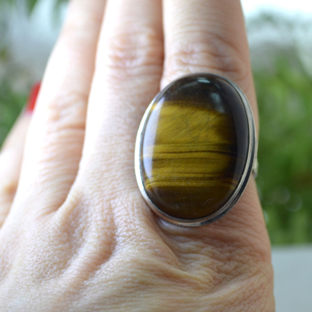 Inel argint vintage, Ochi de tigru A Vintage Collection [1]
