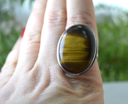 Inel argint vintage, Ochi de tigru A Vintage Collection [1]