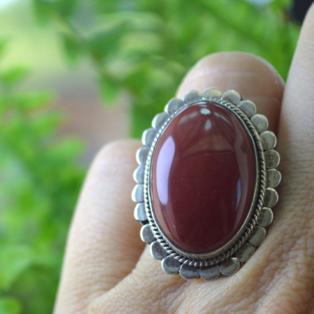 Inel argint vintage statement , Cornalina A Vintage Collection [2]