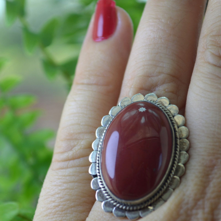 Inel argint vintage statement , Cornalina A Vintage Collection [1]