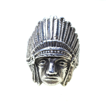 Inele argint - Inel din argint masiv, model Cap de sef Navajo