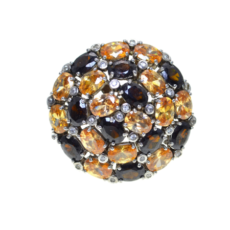 Inele argint - Inel din argint vintage statement, Cristale Cubic Zirconia