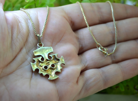 Lant argint aurit cu pandant viking Ciocanul lui Thor [2]