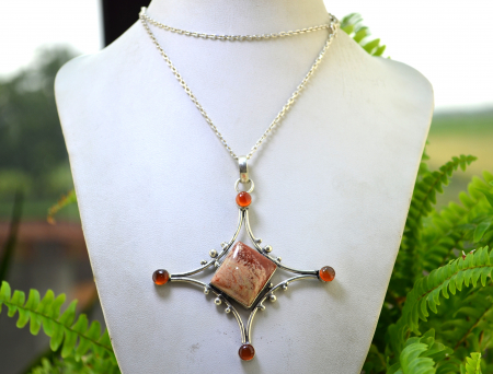 Lant argint cruce argint, Jasp si Carneol [3]