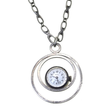 REDUCERI - Lant argint cu ceas vintage Breil, Space Age A Vintage Collection