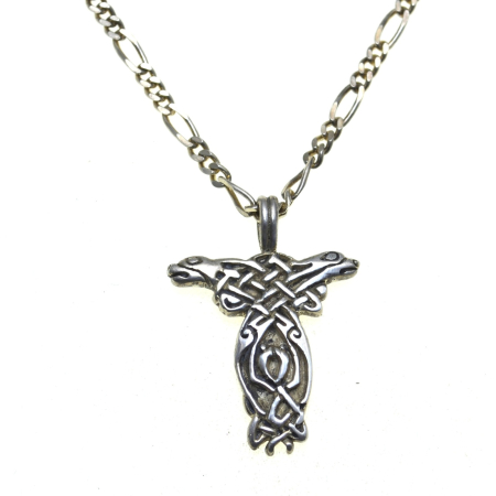 Coliere si lanturi argint - Lant argint cu pandant argint Celtic Hound