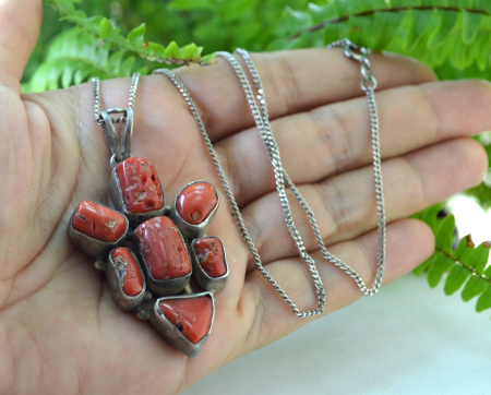 Lant argint cu pandant argint etnic himalayan [1]