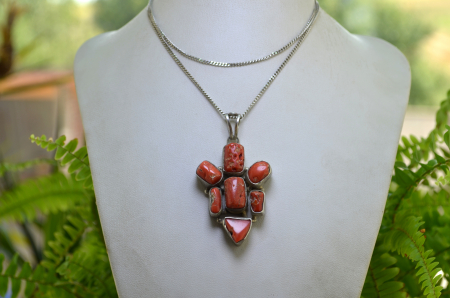 Lant argint cu pandant argint etnic himalayan [3]