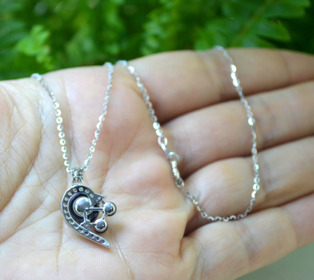 Lant argint cu pandant argint, perle naturale [2]