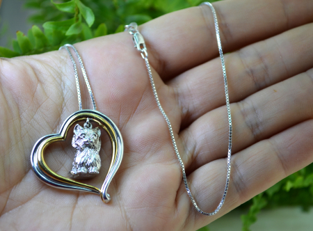 Lant argint cu pandant argint Pisicuta, semnat [1]