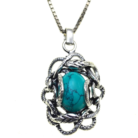 Coliere si lanturi argint - Lant argint cu pandant argint Snake