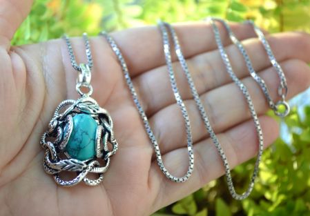 Lant argint cu pandant argint Snake [1]