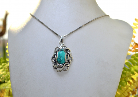 Lant argint cu pandant argint Snake [3]