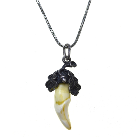 Coliere si lanturi argint - Lant argint cu pandant argint vechi, Charivari