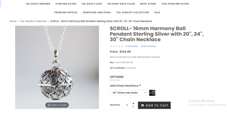 Lant argint cu pandant Harmony Ball, Bali Lant argint cu pandant Harmony Ball, Bali A Vintage Collection [3]