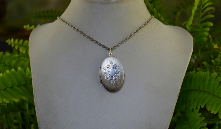 Lant argint cu pandantiv argint Foto locket [2]