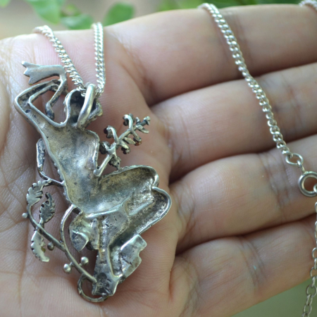 Lant argint cu pandantiv vintage, Dryada mitologica A Vintage Collection [2]