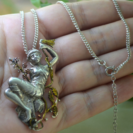 Lant argint cu pandantiv vintage, Dryada mitologica A Vintage Collection [1]