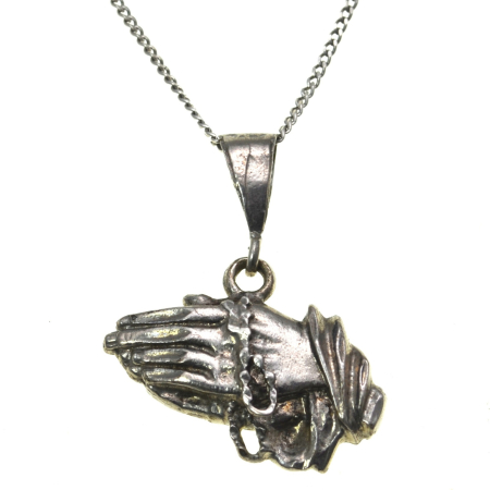 Coliere si lanturi argint - Lant argint pandant religios argint masiv Rugaciune