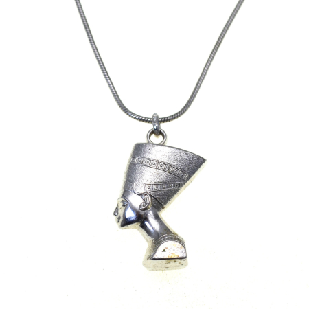 Coliere si lanturi argint - Lant argint pandantiv argint vintage, Regina Nefertiti