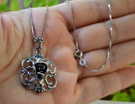 Lant argint trandafir Hildesheimer, semnat Teka A Vintage Collection [1]