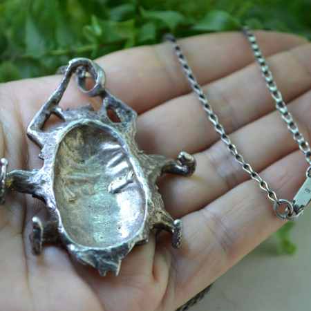 Lant argint vintage Scarabeu email champleve Arezzo A Vintage Collection [2]