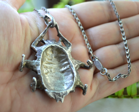 Lant argint vintage Scarabeu email champleve Arezzo A Vintage Collection [1]