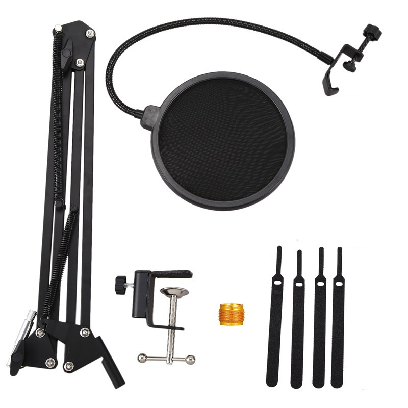 Brat pentru microfon AxaCube®, reglabil, filtru pop, prinderi universale de 3/8 si 5/8, greutate maxim suportata 1.2 kg [2]